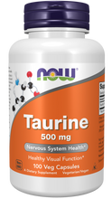 Load image into Gallery viewer, Taurine 500 mg 100 Veg Capsules