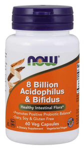 Now Foods, 8 Billion Acidophilus & Bifidus, 120 Veg Capsules