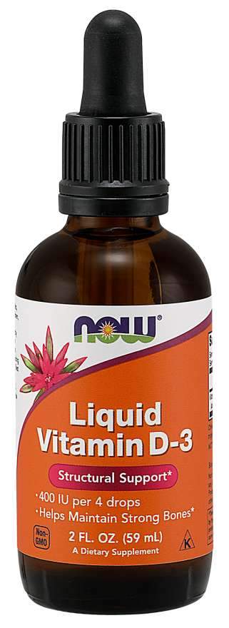 Now Foods, Liquid Vitamin D-3, 2 fl oz (60 ml)