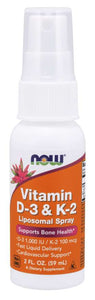 Now Foods, Vitamin D-3 & K-2, Liposomal Spray (59 ml)