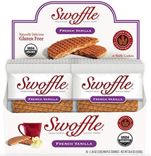 Load image into Gallery viewer, Caramel Swoffle, Organic &amp; Gluten Free, Waffle Cookie, Box of 16 individually wrapped